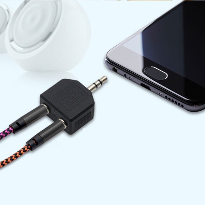 Đầu chia tai nghe audio 1 ra 2 jack 3.5mm  youngcityshop 30.000