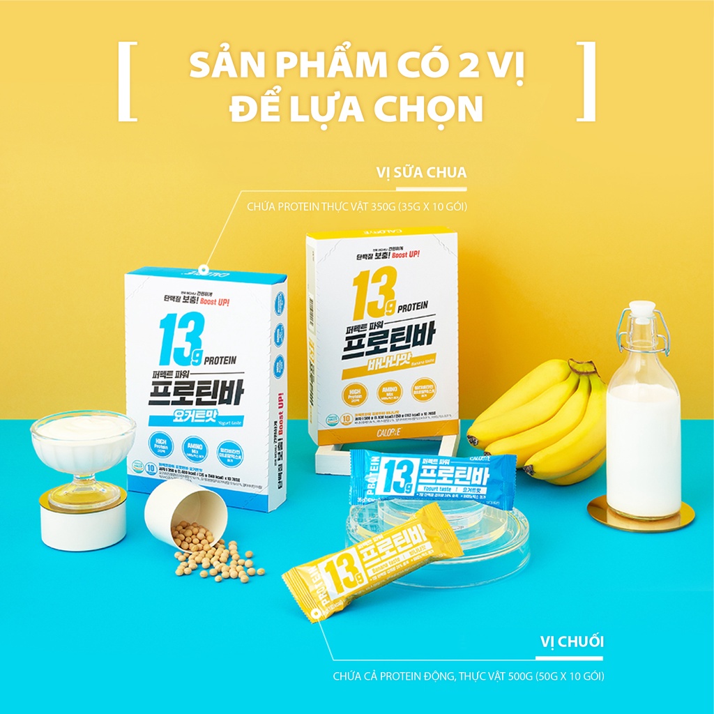 Thanh Protein Calobye Giàu Đạm, Tăng Cơ Giảm Mỡ, Thay Thế Bữa Ăn Phụ Nhanh Chóng, Đơn Giản Và Tiện Lợi (Hộp 10 Gói)