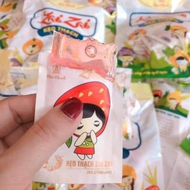 KẸO THẠCH ZAI ZAI HOT NHẤT DẠNG DÀI, NGẮN 400GR.12 VỊ TRÁI CÂY.