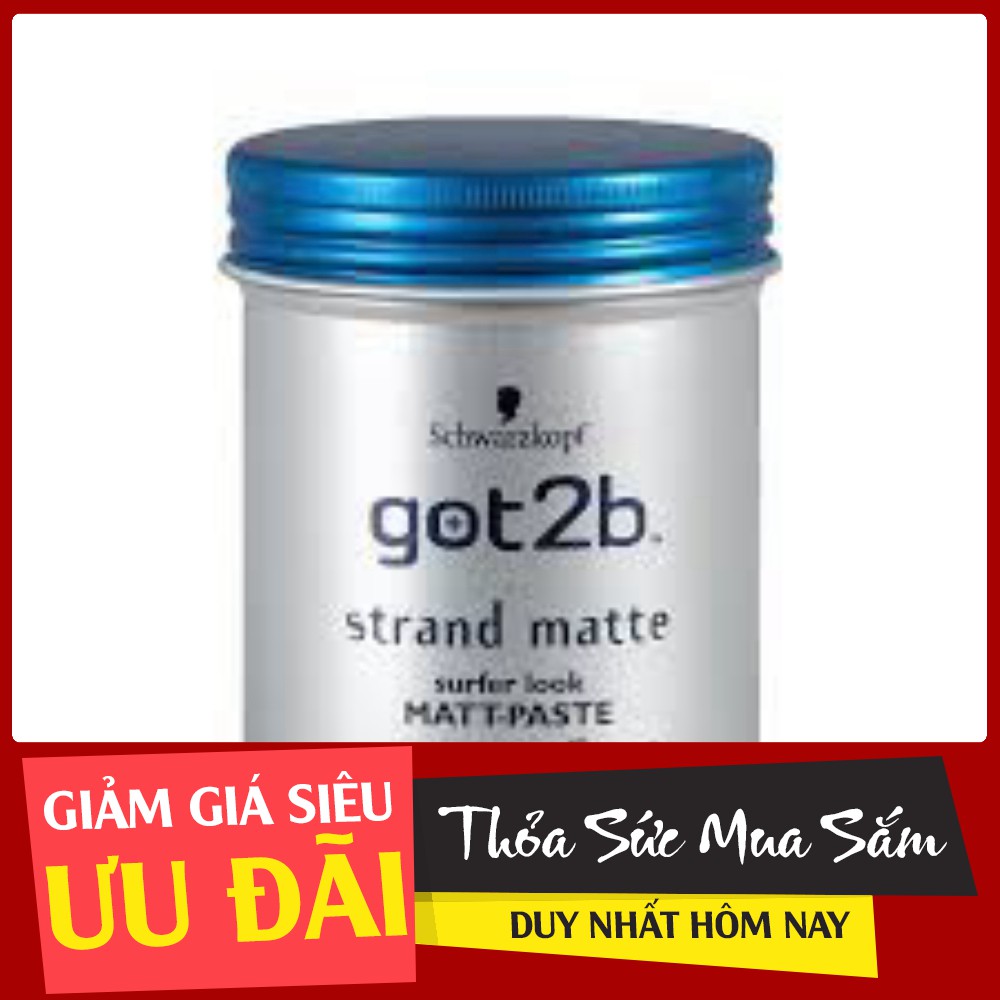 Sáp Vuốt Tóc Got2b Strand Matte Schwarzkopf