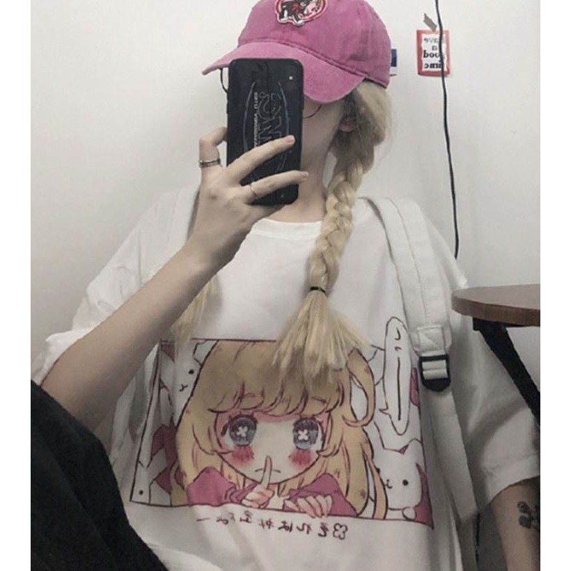 ÁO THUN, ÁO PHÔNG TAY LỠ UNISEX FORM RỘNG OVERSIZE ANIME M58