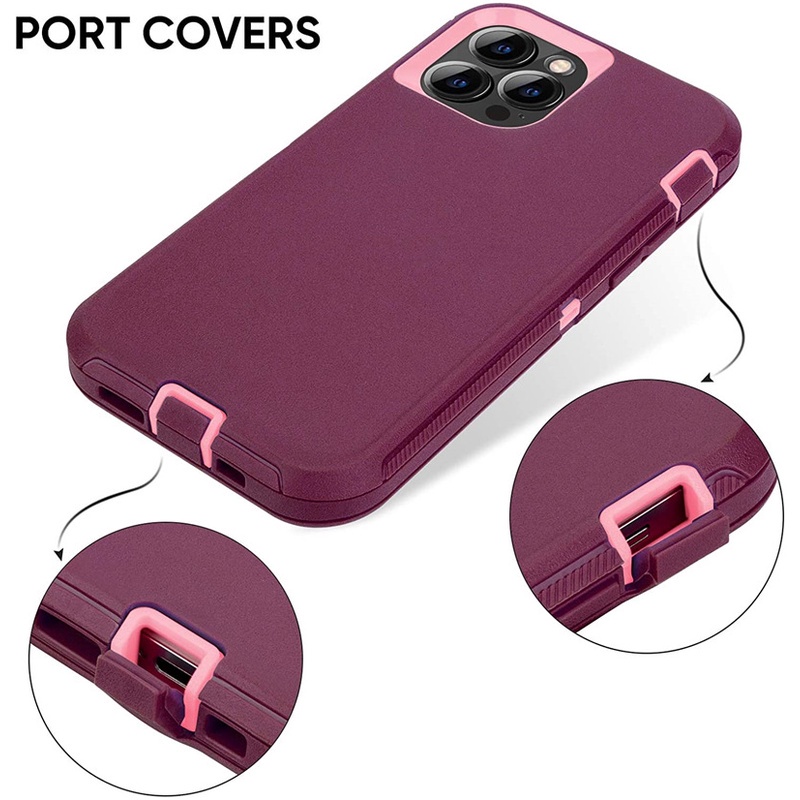Ốp Điện Thoại Hybrid Chống Sốc Chịu Được Sức Nặng Cho iPhone 12 pro Max Mini 11 pro Max