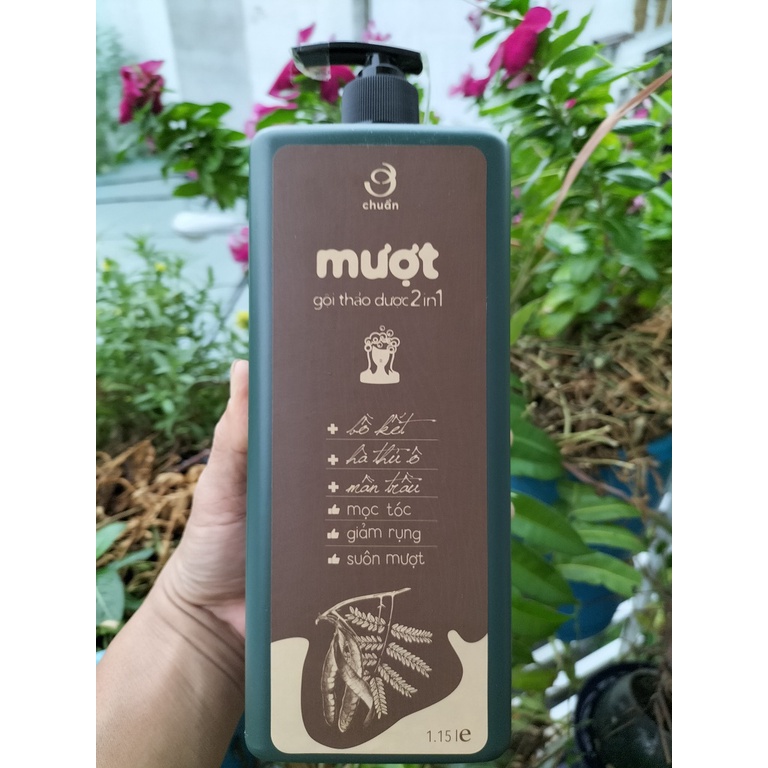 MƯỢT - Dầu Gội Thảo Dược AN THÁI HƯNG 1,15l [Ơ chuẩn] Hết Rụng, Sạch Gàu, Nấm, Kích Thích Mọc Tóc