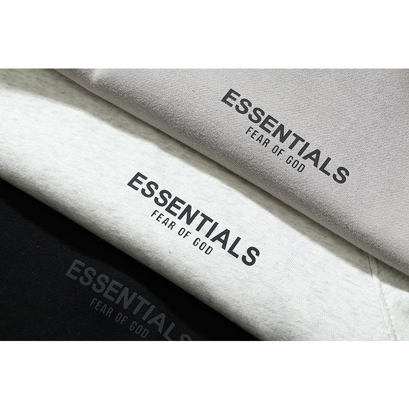 Hàng Bán Chạy Áo Hoodie Thể Thao Cotton Plus Size Tay Dài In Chữ ESSENTIALS Phản Quang Cần Thiết Cho Nam Và Nữ