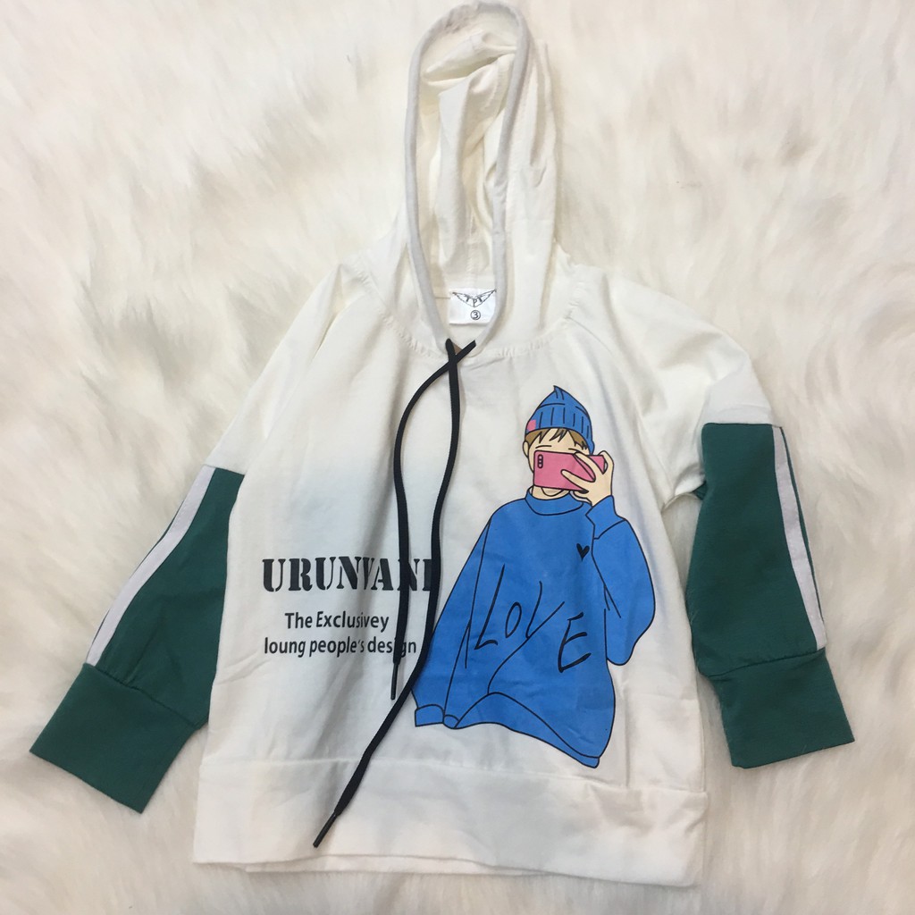 Áo hoodie, áo hoodie nhiều màu, áo hoodie họa tiết cho bé  012476