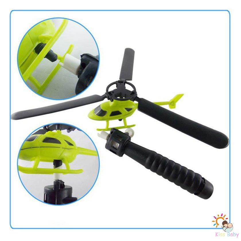 Máy bay đồ chơi kéo dây bằng nhựa DIY vui nhộn cho trẻ em