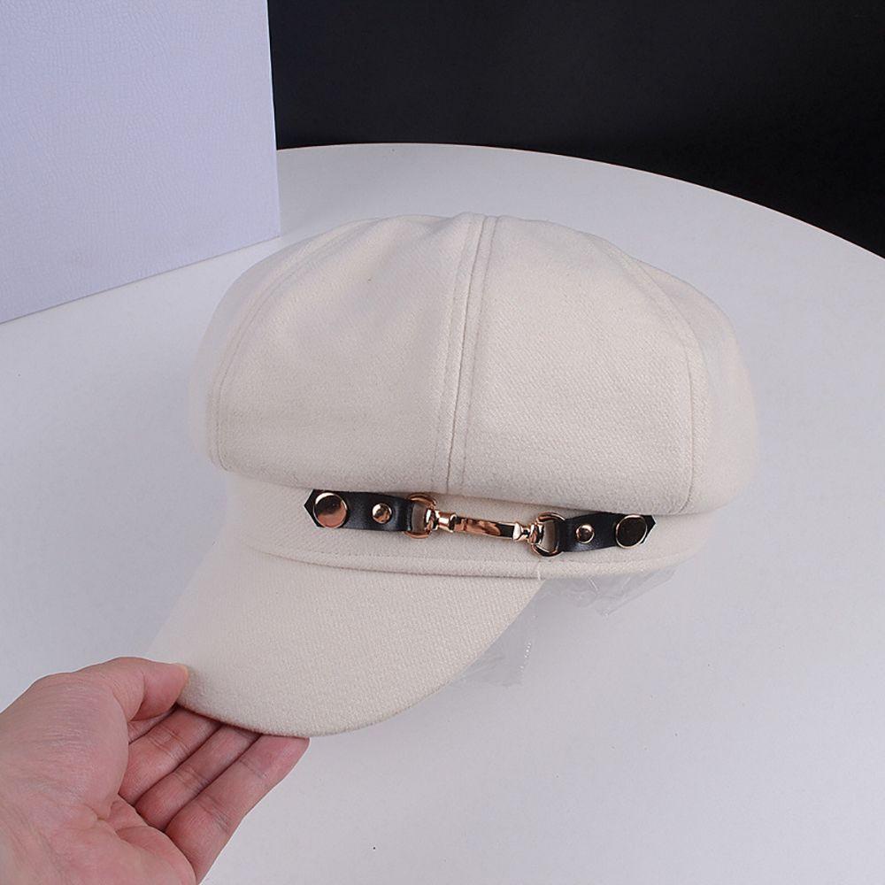 NICKOLAS Mũ Bát Giác Giữ Ấm Mùa Đông Phong Cách Đường Phố Cho Nữ