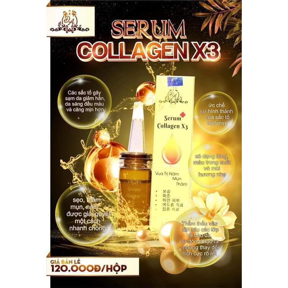 Serum Nám Collagen X3 Giúp Mờ Nám, Thâm, Cung Cấp Độ ẩm cho da Hàng Chính Hãng Đông Anh