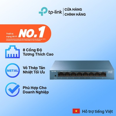 Bộ Chia Mạng Switch Để Bàn TP-Link LS108G 8 Cổng 10/100/1000Mbps