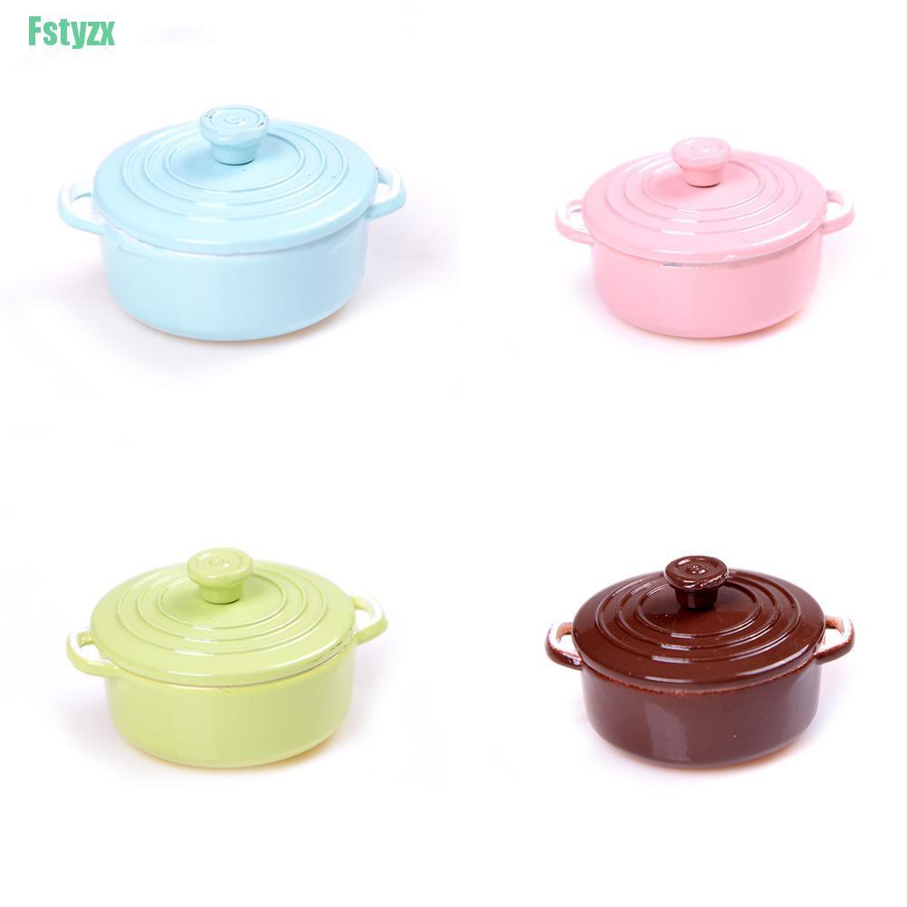 fstyzx 1:12 Dollhouse Mini Pot Boiler Doll House Accessories Play Kitchen Toy