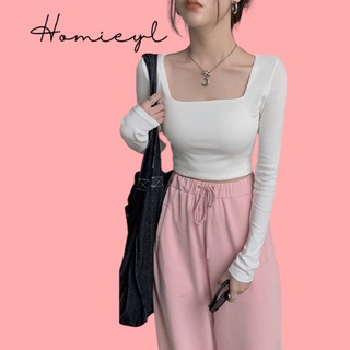 Áo croptop nữ tay dài cổ vuông cao cấp, áo thun croptop dáng ôm body chất bozip đẹp