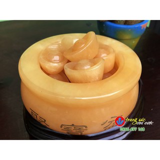 Bát Tụ Bảo cho bàn thờ thần tài Ngọc Hoàng Long Chiêu Tài Trang sức non nước