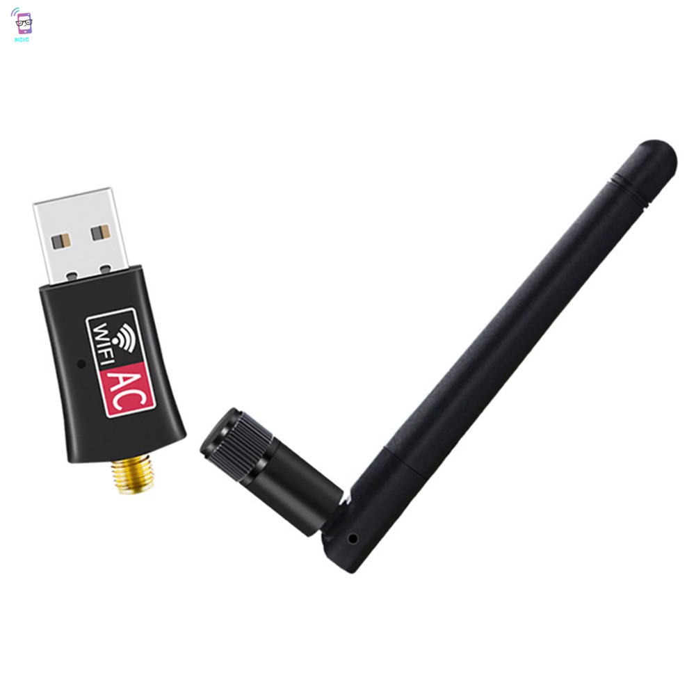 Đầu tiếp hợp USB WiFi không dây với anten 5G băng tần đôi cho PC laptop