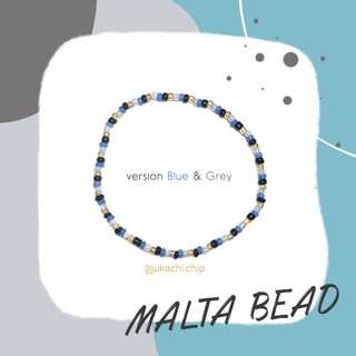 Vòng tay handmade Malta bead ver Blue & Grey