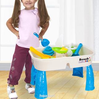 Outdoor Plastic Summer Non Toxic Assortment Kids Gift Sandbox Digging Pit Dredging Tool Storage Room Beach Sand Toys Set