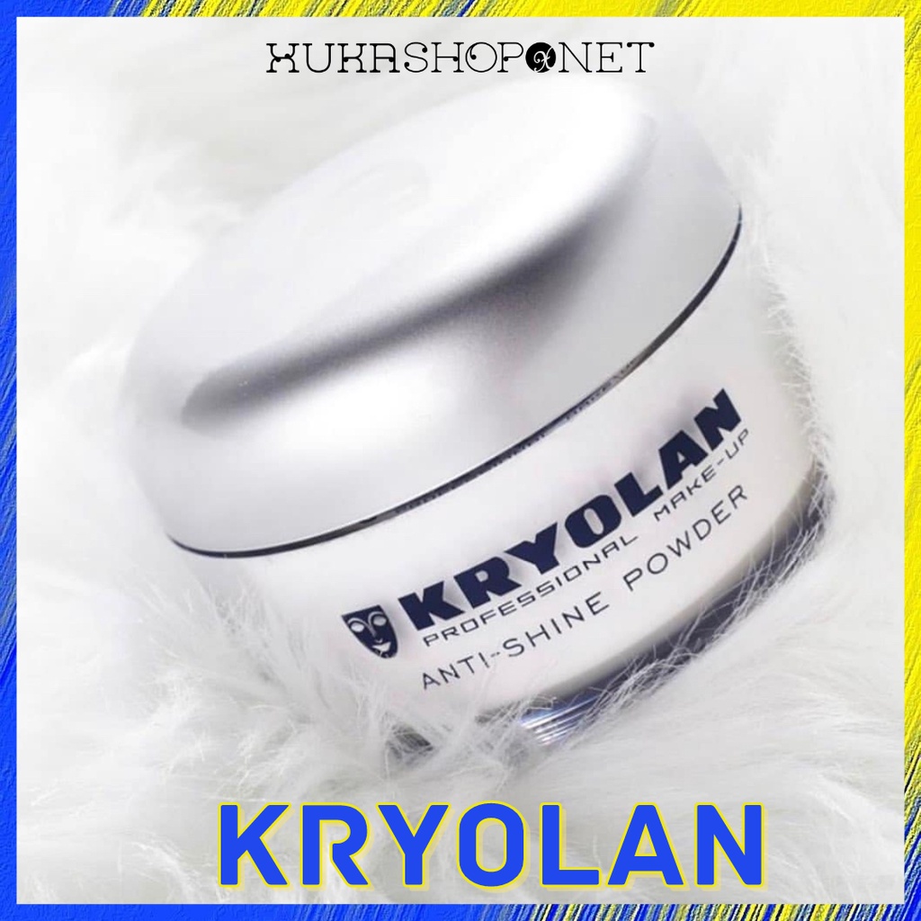 Phấn Phủ Bột Kryolan Anti-Shine Powder phấn phủ không màu kiềm dầu 30g