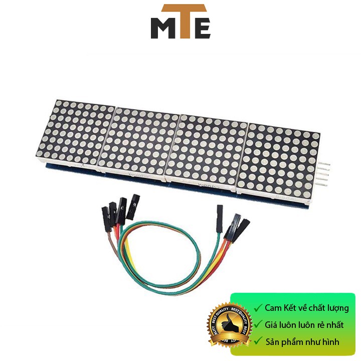 Mạch hiển thị led ma trận dùng MAX7219 - Module led matrix 8*32 màu đỏ, xanh