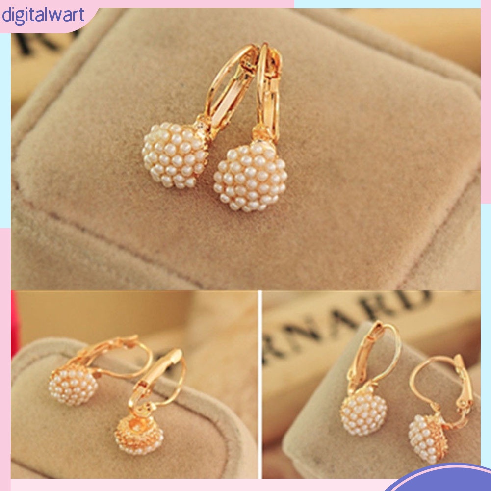 Đôi khuyên tai nữ đính hạt ngọc trai nhân tạo sang trọng cá tính dành cho nữ