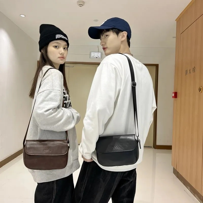 Túi Đeo Chéo Da Dáng Vuông Nhỏ Đơn Giản Thời Trang Cho Nam Và Nữ ko061