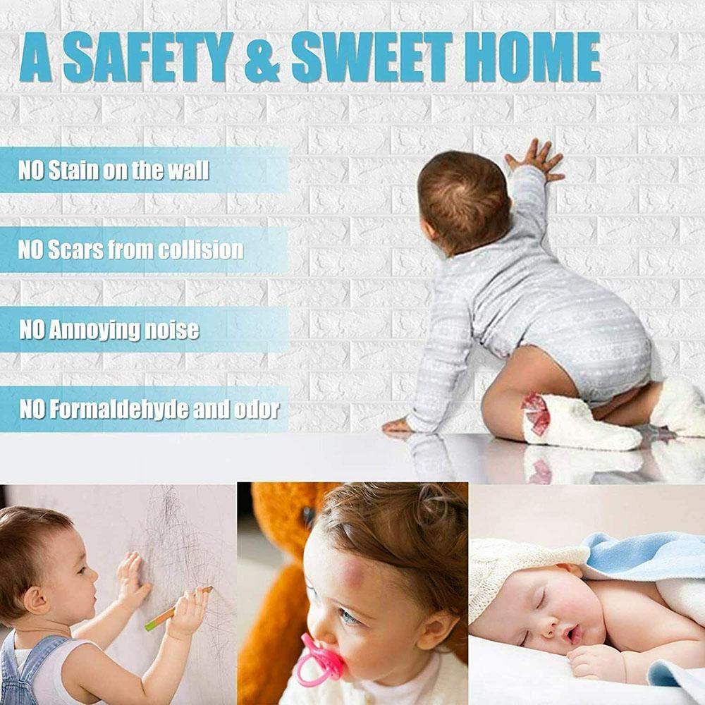 Set 10 / 20 Sticker Xốp 3D Chống Nước Dán Tường Trang Trí Nội Thất