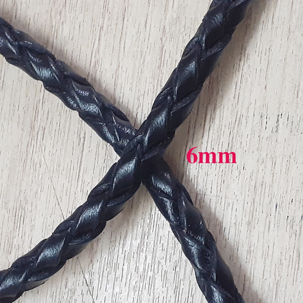 Dây chuyền nam da xịn 6ly sớ to khóa vip xịn sò, đẳng cấp tạo nên phong cách bụi bặm cho người đeo