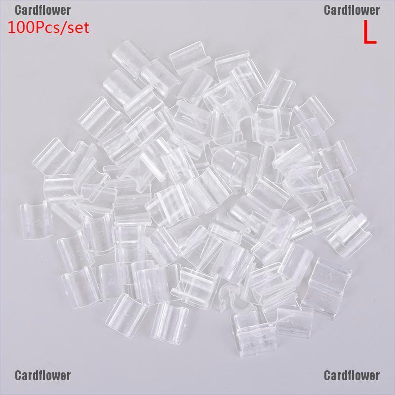 Bộ 100 Dây Buộc Tóc Co Giãn Hình Chữ U