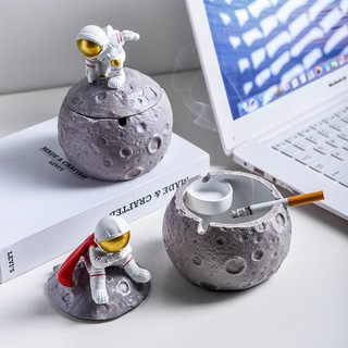 Hoạt Hình Gạt Tàn Thuốc Có Nắp Đậy Hình Phi Hành Gia Sáng Tạo