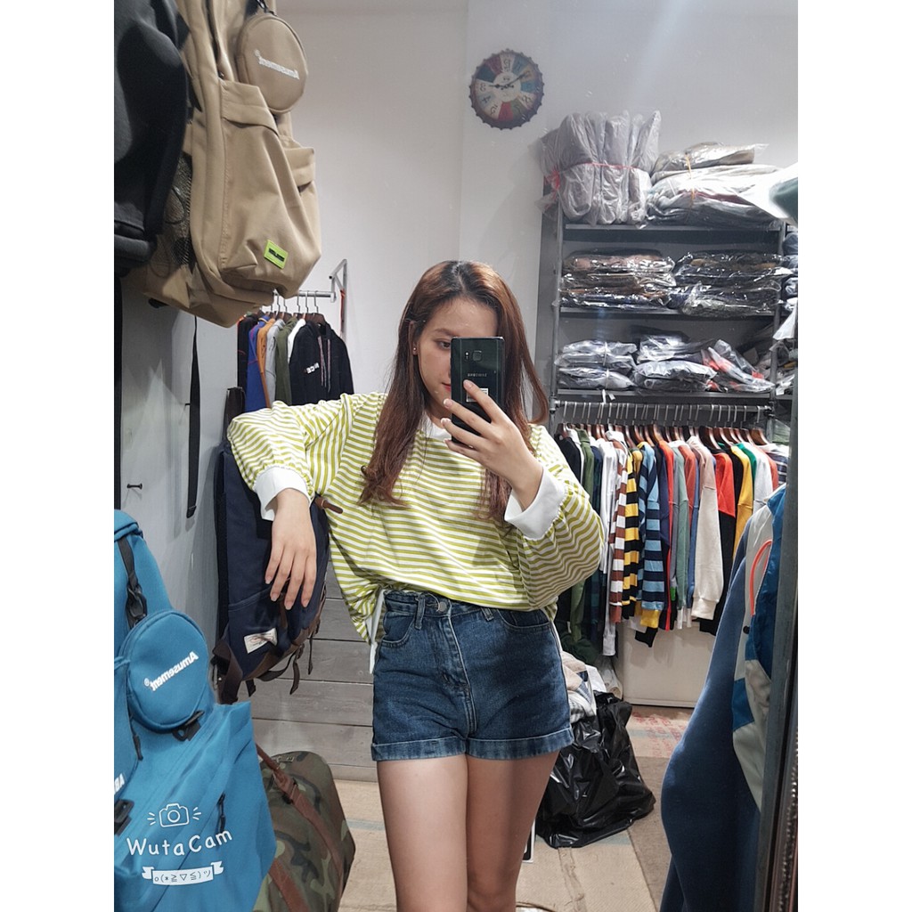 (Hàng Quảng Châu - sẵn - ảnh thật _ Áo sọc kẻ thu đông