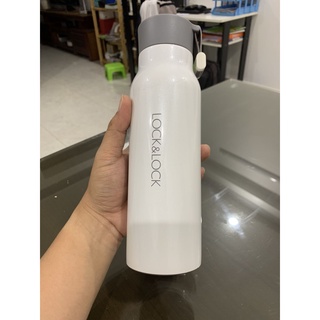 [LOCK & LOCK] Bình giữ nhiệt Lock&Lock Name Tumbler 500ml Màu trắng và màu đỏ,  LHC4125