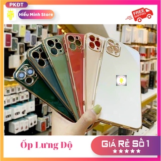 Ốp lưng cho iphone, viền xi dẻo vàng độ viền vuông iphone 12 cho iphone 7/8/6pluss/6splus/7plus/8plus