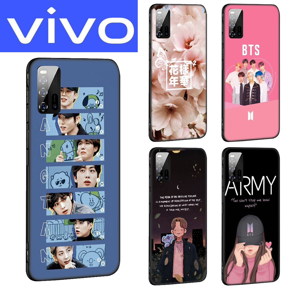 Ốp Điện Thoại Mềm Hình BTS JK V RM JIN SUGA JHOPE JIMIN Cho Vivo Y20 Y30 Y50 Y19 X50 V19 V20 SE Pro Y20i Y20S Y11S Y70 2020