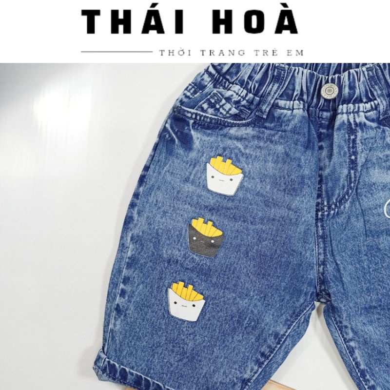 Quần jean bé trai size 12_20kg chất liệu jeans mềm mịn thoáng mát