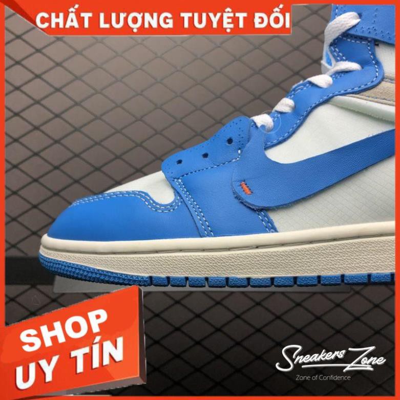 (FREESHIP+HỘP+QUÀ) Giày thể thao AIR JORDAN 1 OFF WHITE Retro High University UNC xanh trắng siêu đẹp cho nam và nữ