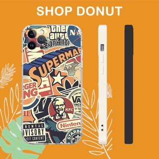 Ốp lưng dẻo vintage logo collage cho iphone 6 - iphone 13 coepod20210127
