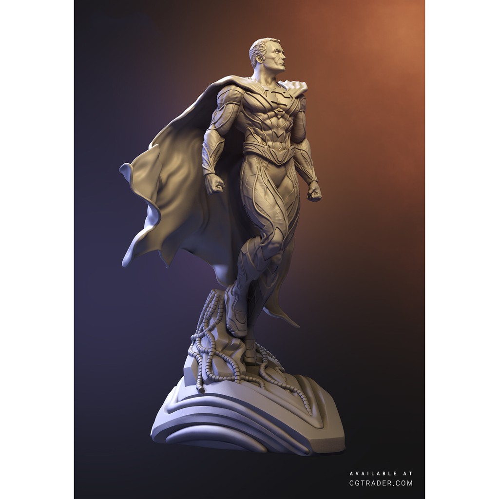 File in 3D Superman Statue And Bust