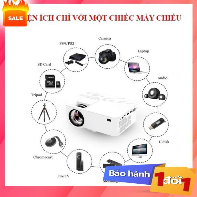 Siêu Sale Máy Chiếu Mini Koogold Máy Chiếu KOOGOLD, Kết Nối Wifi, Độ Phân Dải Cao, Bảo Hành Uy Tín 1 Đổi 1 Toàn Quốc