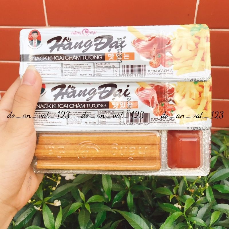 Sanck Khoai Chấm Tương 💖Freeship💖 Bim Bim Que Vị Khoai Tây Hằng Đại 26g, Tặng Kèm Tương Cà