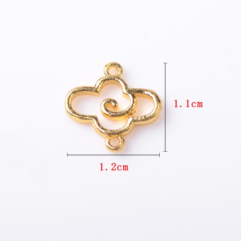 5 phiến treo họa tiết vân mây 11*12mm nguyên liệu làm trâm, làm trang sức cổ trang cosplay cổ phục
