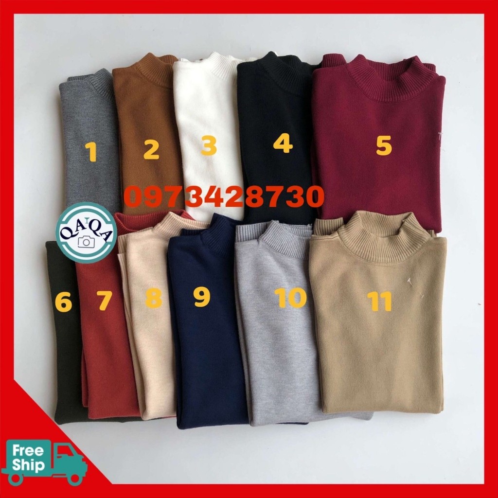 ▪✶Áo len nam cổ cao các màu Việt Hà Nội shop