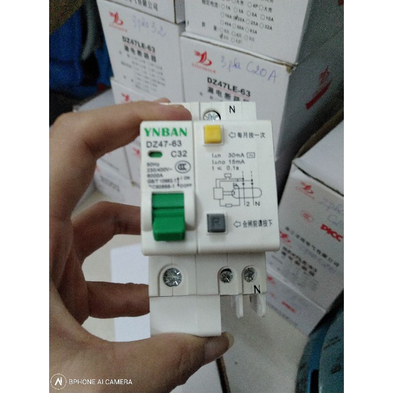 Aptomat Chống Giật 1 pha C32 20A 63A