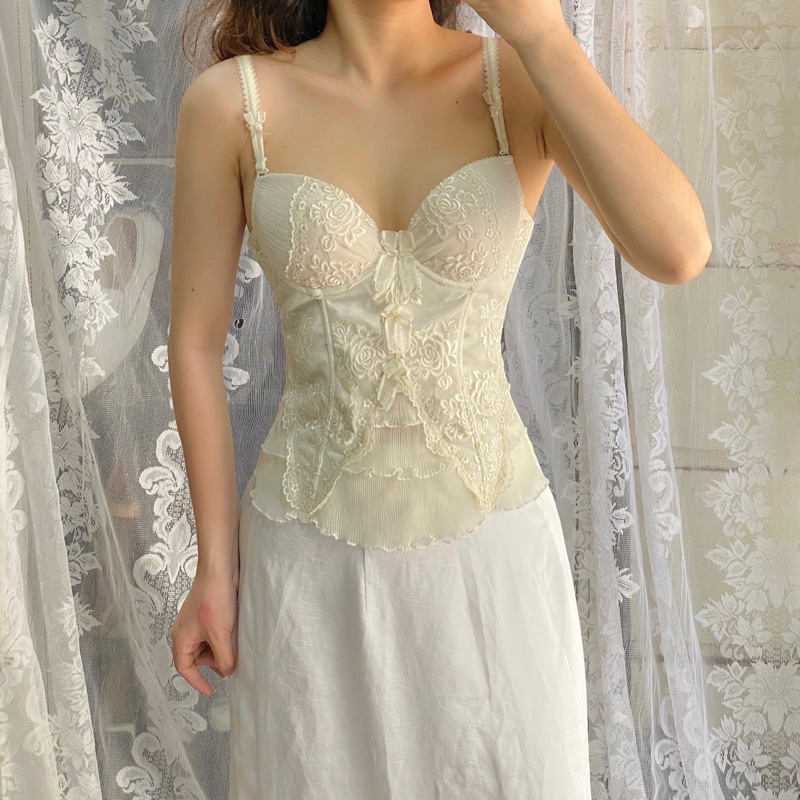 Set áo corset và chân váy