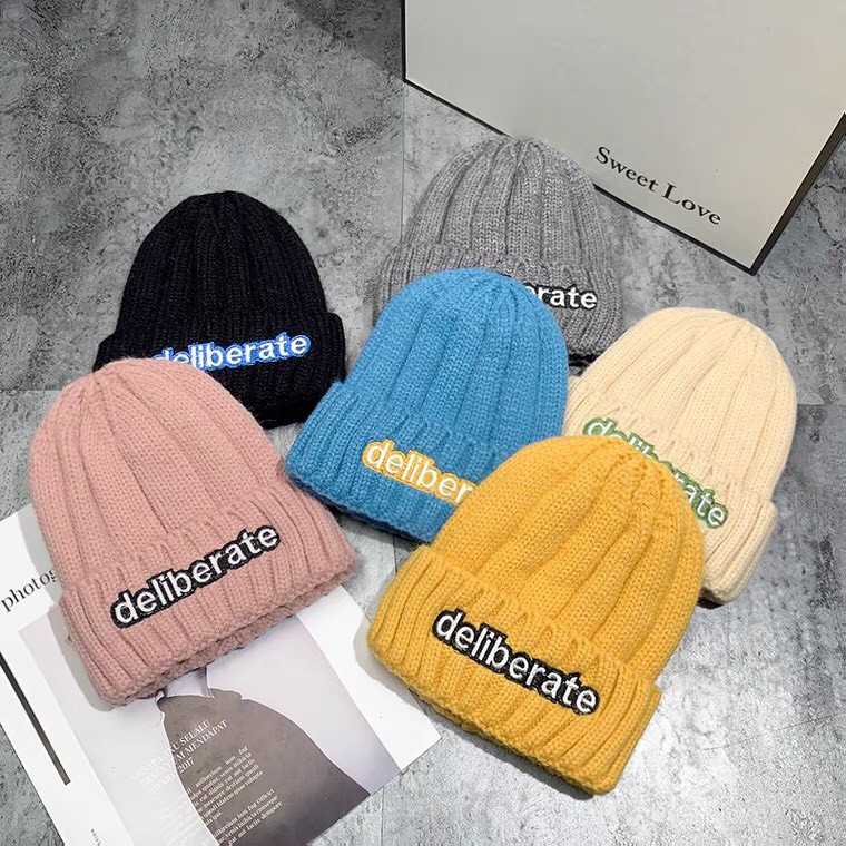 Nón len nữ, mũ len nam, mũ beanie phong cách Hàn Quốc, trẻ trung, năng động