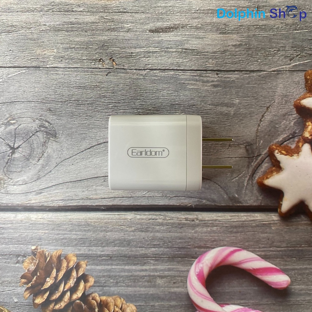 Củ Sạc Nhanh 20W Earldom US1 Chống Cháy Nổ Sạc Siêu Nhanh Bảo Hành 1 Năm