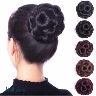 Búi tóc giả Tóc giả búi hoa