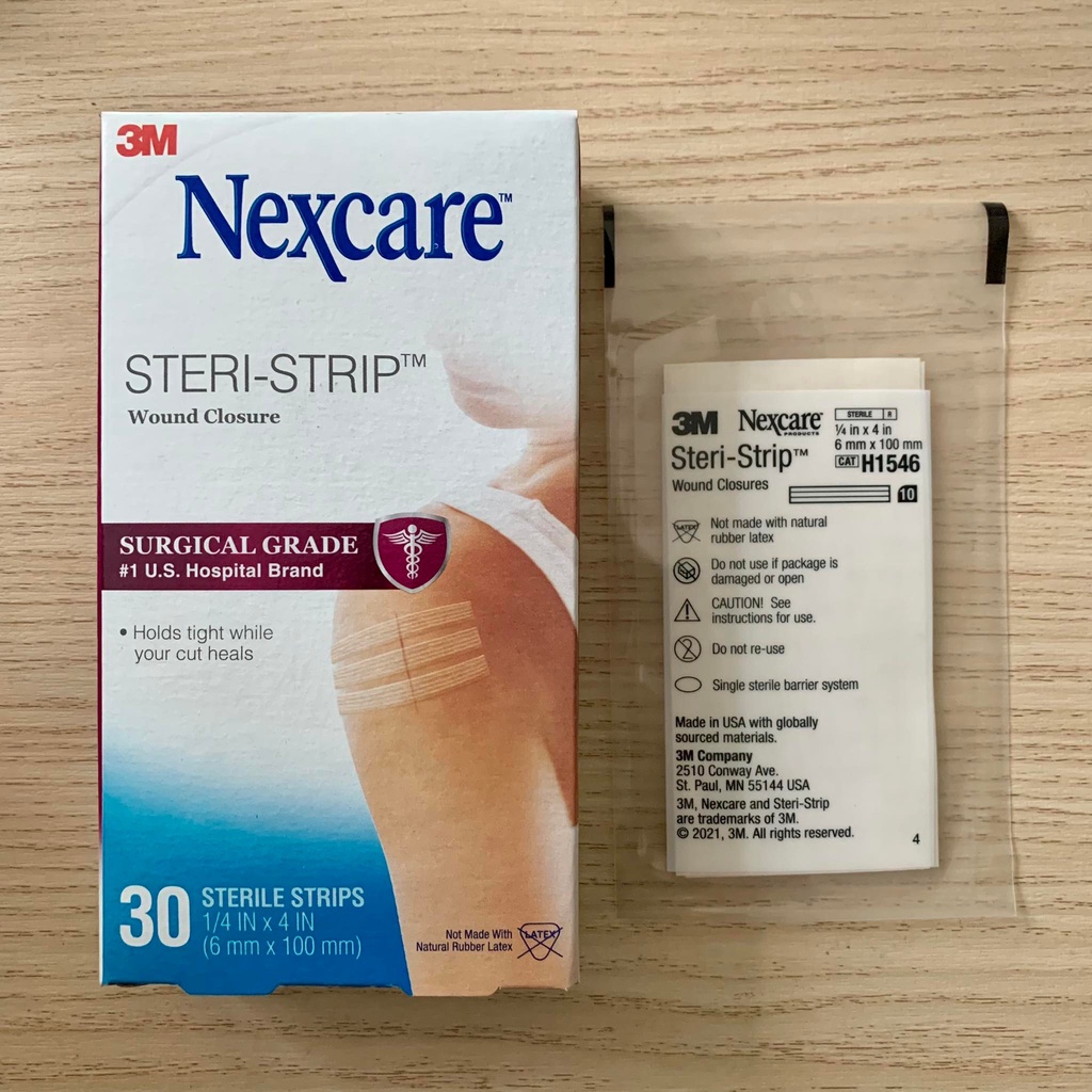 Combo 2 hộp băng dính thay chỉ khâu da 3M Nexcare H1546