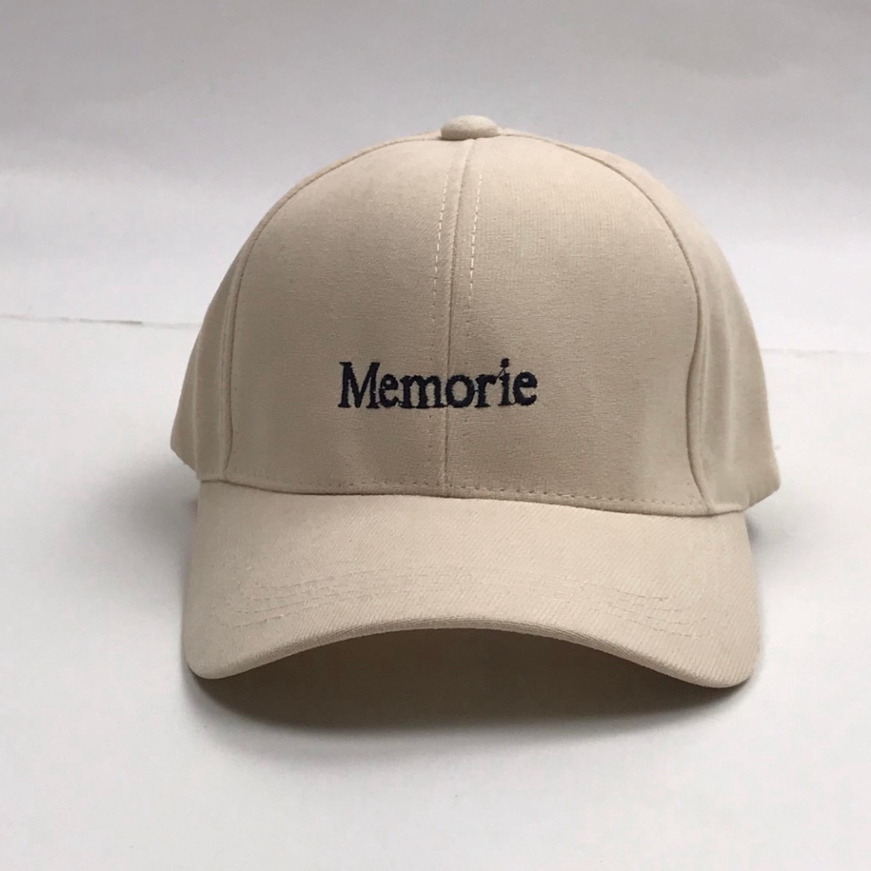 Mũ lưỡi trai thêu chữ Memorie Nón kết phong cách Ulzzang thời trang form unisex nam nữ K43 MN
