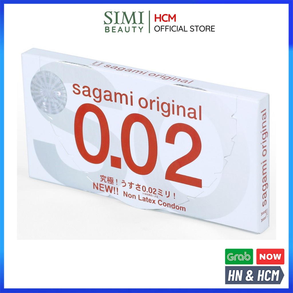 Bao cao su siêu mỏng SAGAMI Original 0.02mm Nhật Bản chính hãng bcs non-latex nhiều gel bôi trơn sieu mong