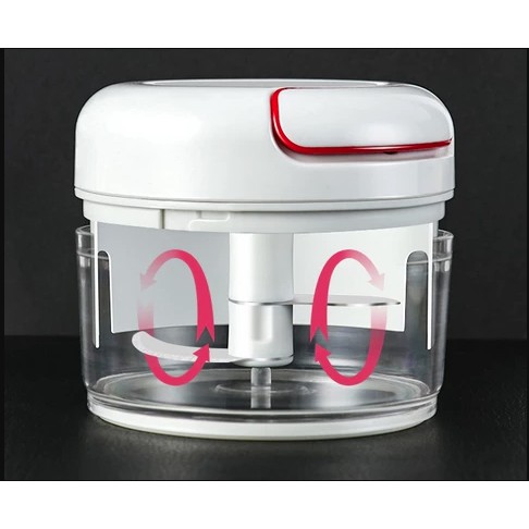 Máy Xay Tỏi Ớt Cầm Tay Mini Food Chopper  - Dụng Cụ Xay Tỏi Ớt Có Dây Kéo Tiện Lợi