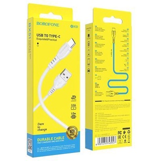 Dây cáp sạc nhanh chính hãng borofone bx51 typec- bh 12 tháng