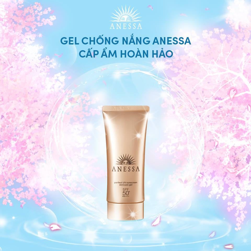 Gel Chống Nắng Chống Thấm Nước Bảo Vệ Hoàn Hảo Anessa Perfect UV Sunscreen Skincare Gel 90g - Khongcoson